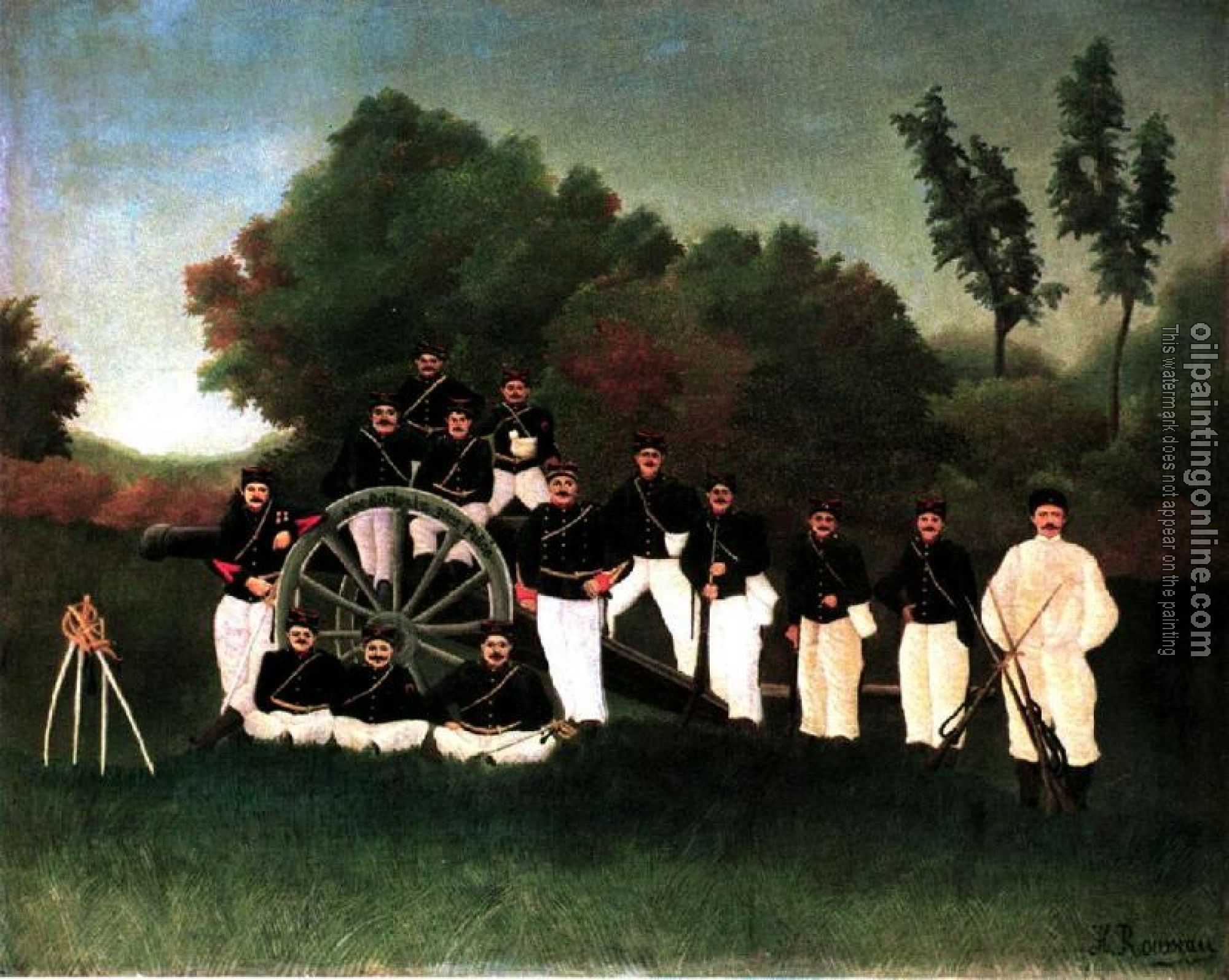 Henri Rousseau - The Artillerymen